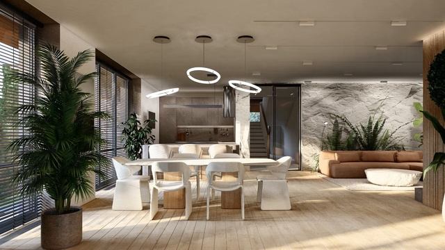 Дизайн интерьера гостиной в стиле Эко смотреть онлайн