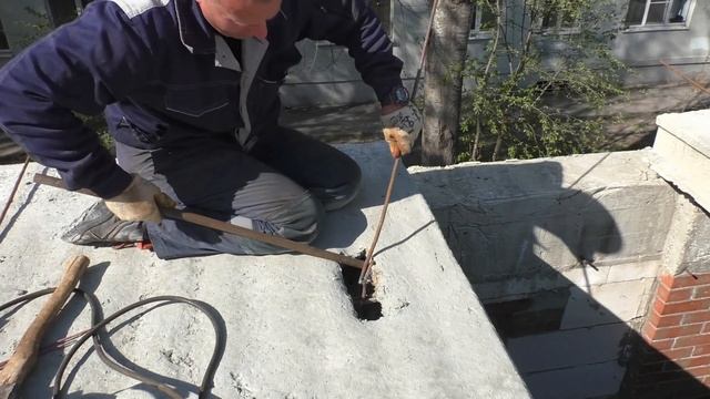 АНКЕРОВКА плит ПЕРЕКРЫТИЯ. Репортаж с ОБЪЕКТА, после ПОЛЁТА. смотреть онлайн