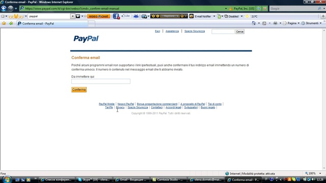 Урок 2.Подтверждение почты и прикрепление карты в PayPal смотреть онлайн