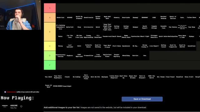 (PART 2) UNDERTALE OST TIER LIST W/ VIEWERS смотреть онлайн
