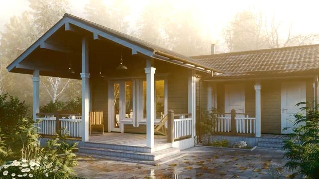 Проект бани на загородном участке. Small sauna house смотреть онлайн