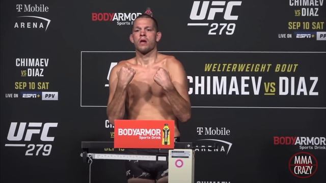 Хамзат не сделал вес и показал фак! Взвешивание UFC 279 / Чимаев - Диаз, Фергюсон - Цзинлян смотреть онлайн