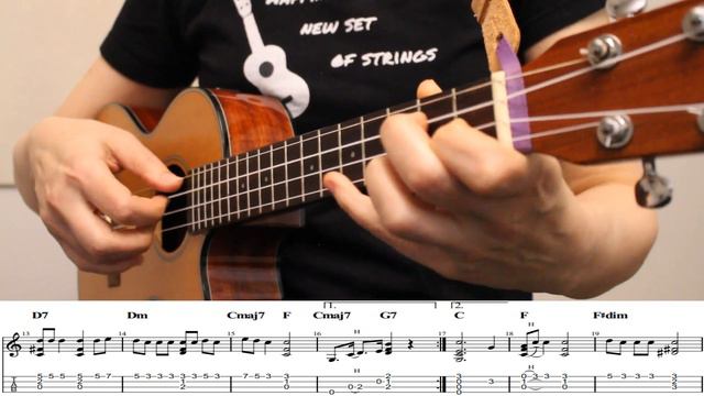 The Candy Man 🎵 Ukulele Fingerstyle Jazz Arrangement + TABS + Chords смотреть онлайн