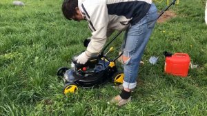 Газонокосилка самоходная  Huter GLM-5.0 ST первый запуск и первое впечатление