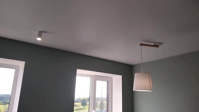 Натяжные потолки в доме. В зале и трёх комнатах с мансардой. Город Киржач. Pro100potolki смотреть онлайн