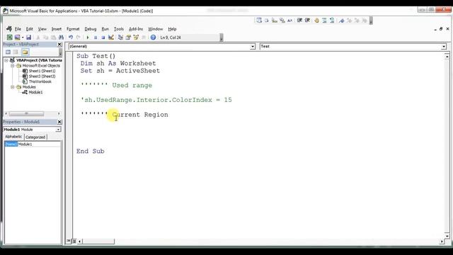 VBA Tutorial 10: Different types of ranges смотреть онлайн