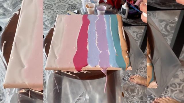 Fluid art. Топовая техника. Создаем картину с нуля. Жидкий акрил легко смотреть онлайн