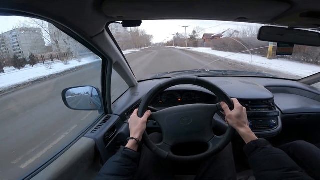 POV TEST DRIVE TOYOTA PREVIA 2.4 L 1994 2TZ-FE / ВОЖДЕНИЕ ТОЙОТА ПРЕВИЯ от первого лица смотреть онлайн