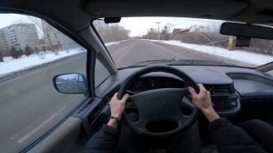 POV TEST DRIVE TOYOTA PREVIA 2.4 L 1994 2TZ-FE / ВОЖДЕНИЕ ТОЙОТА ПРЕВИЯ от первого лица