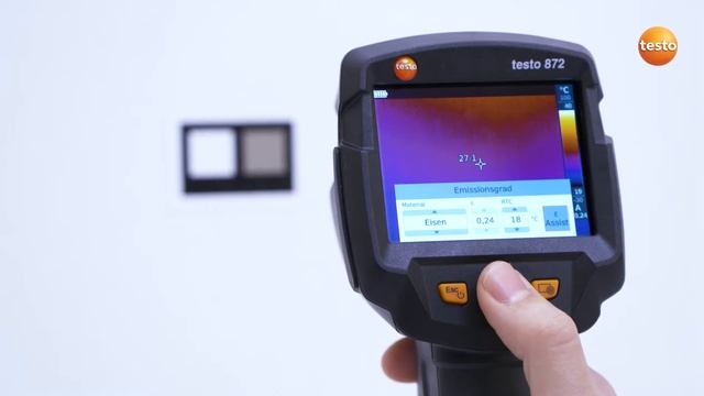 Testo 865 / Testo 868 / Testo 871 / Testo 872 – Emissionsgrad Einstellen