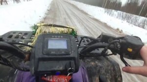 Новогодняя покатушка на квадроцикле Stels 300B