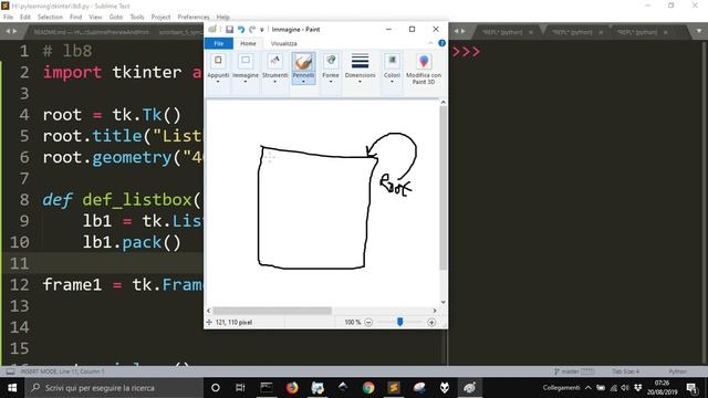 Python GUI with Tkinter and Listbox