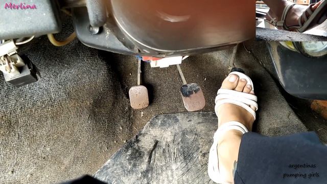 56) Merlina Hard Revving Torture Fiat White Sandals