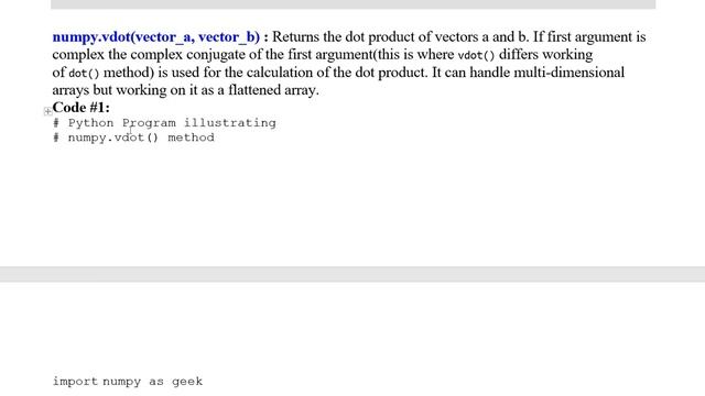 NumPy | Linear Algebra смотреть онлайн