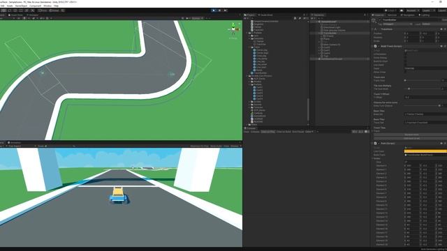 Procedural race track builder in Unity 3D смотреть онлайн