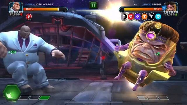R4 6* Kingpin destroys Modok on node 49 in Alliance war in less than 1 minute!! смотреть онлайн