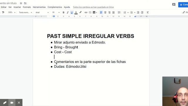 Past Simple Irregular Verbs by Clarifying doubts смотреть онлайн