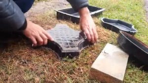 Как достать тротуарную плитку из форм