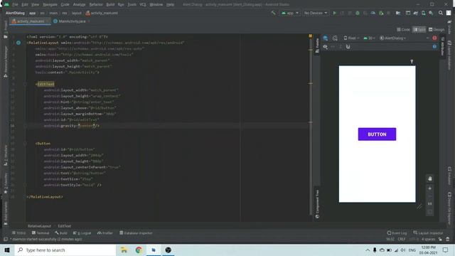 How to create Alert Dialog Box in Android Studio?| Alert Dialog Box | App Tech|. смотреть онлайн