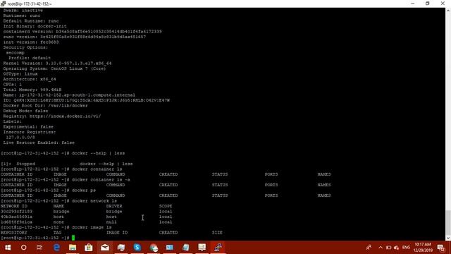 how to install docker and how to Create a container, list container, remove container смотреть онлайн