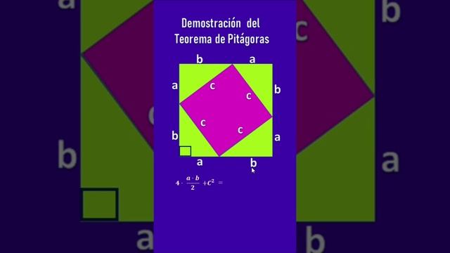 Demostración del Teorema de Pitágoras en menos de un minuto. смотреть онлайн