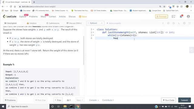Last Stone Weight | Python | Castor Classes смотреть онлайн