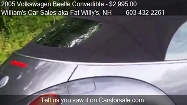 2005 Volkswagen Beetle Convertible leather for sale in Derry смотреть онлайн
