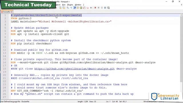 Technical Tuesday: Docker & Github for One Line Projects смотреть онлайн