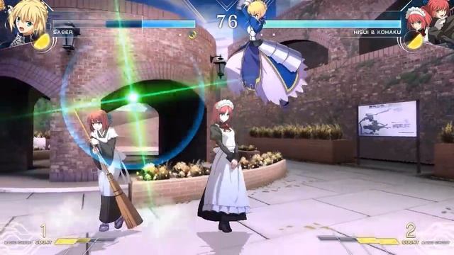 [MELTY BLOOD: TYPE LUMINA Saber VS Hisui & Kohaku Gameplay Video①] смотреть онлайн