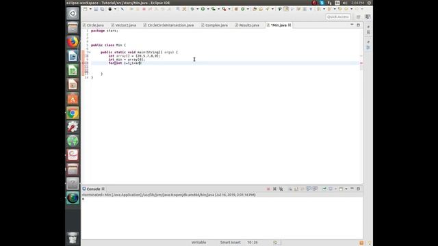 Java In One Minute - Find and print the minimum in an array of integers смотреть онлайн