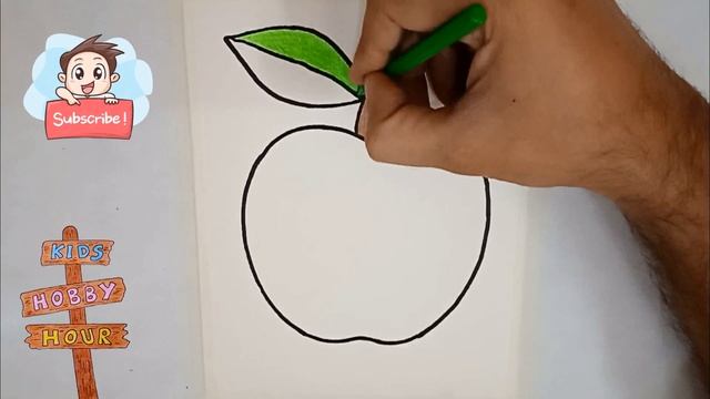 Learn How to Draw an Apple Fruit Drawing EASY METHOD смотреть онлайн