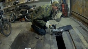 мотоцикл восход с двигателем от мотоблока. Подготовка рамы и КПП серия №1