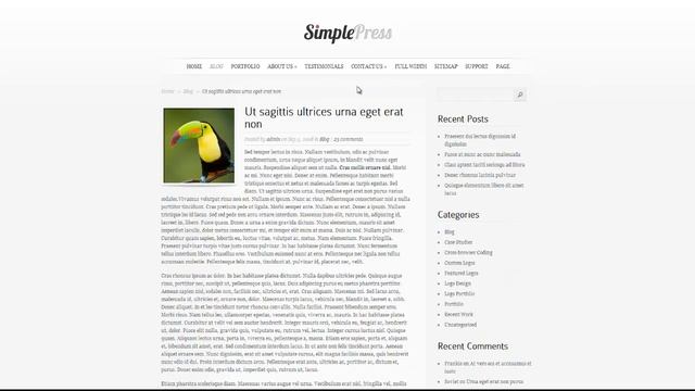 Simple Press Wordpress Theme Review смотреть онлайн