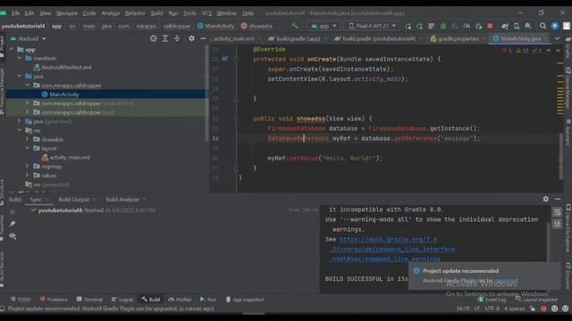 Android Firebase Database Read/Write 2022 смотреть онлайн