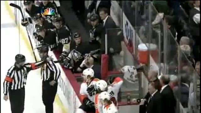Flyers/Penguins Brawl 1/4/2012 смотреть онлайн