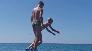 Плаваю на ЧЕРНОМ МОРЕ 15 августа 2018 г.
