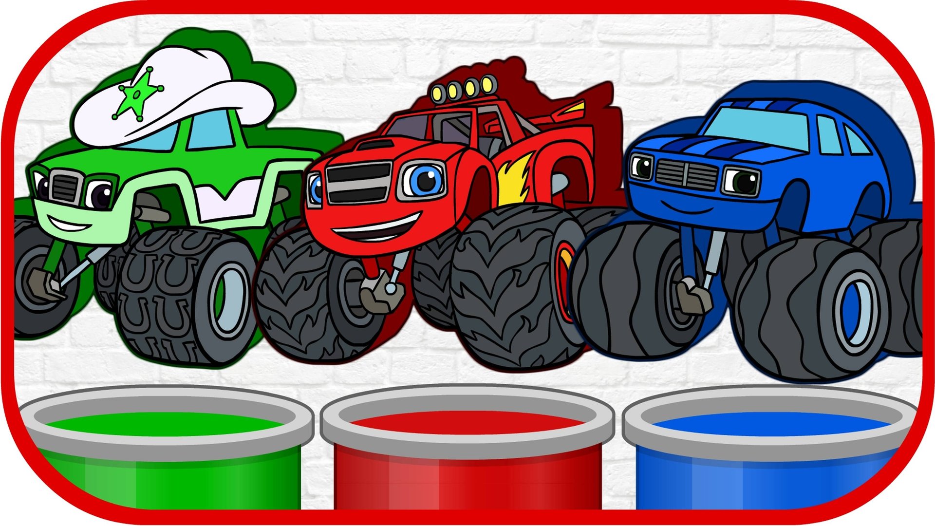 Мультик. Раскраска. Вспыш и Чудо-машинки. Учим цвета. Деревяшки. смотреть онлайн