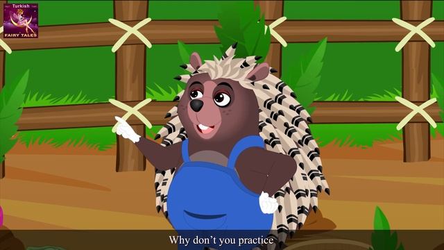 Tavşan ve Kirpi | The Hare And The Porcupine Story in Turkish | Turkish Fairy Tales смотреть онлайн