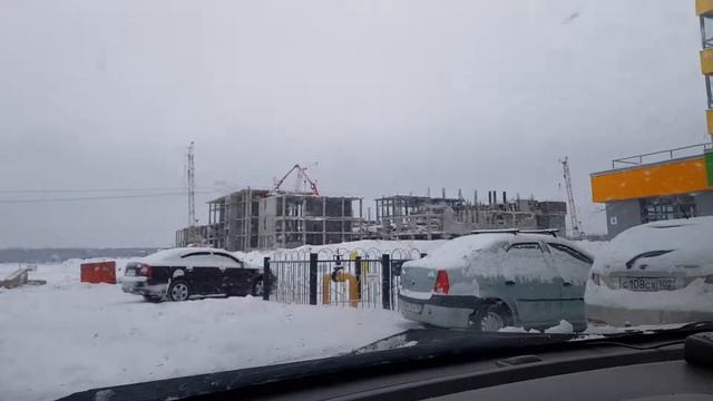 Уфа Яркий Школа Дёма ход строительства 04. 02. 2019г смотреть онлайн