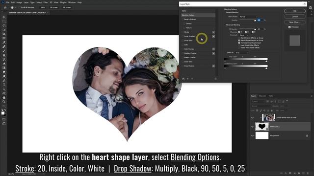 Heart Shape Photo - Photoshop Tutorial смотреть онлайн
