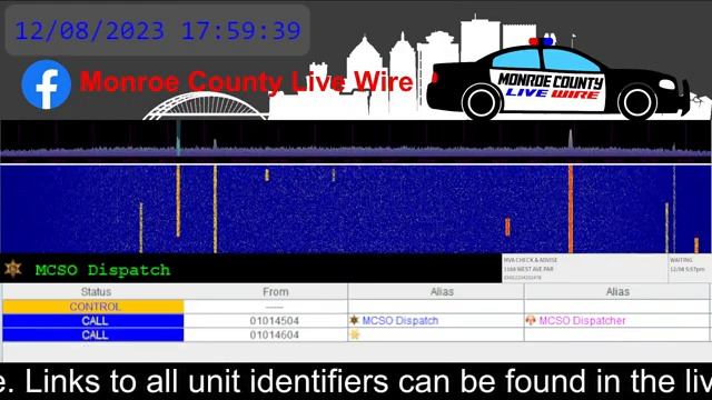 Monroe County Live Wire Fire, EMS, Police Scanner 24/7 12/08/2023 PM смотреть онлайн