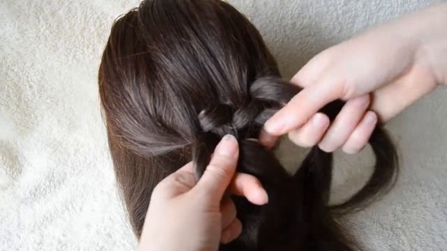 Коса корзинка. Basket Weave Braid