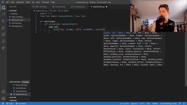 Python - Flet - Keyboard shortcuts смотреть онлайн
