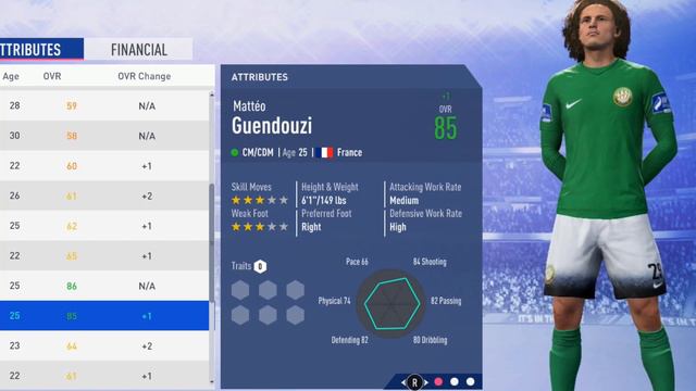 FIFA 19 | Mattéo Guendouzi | Growth Test