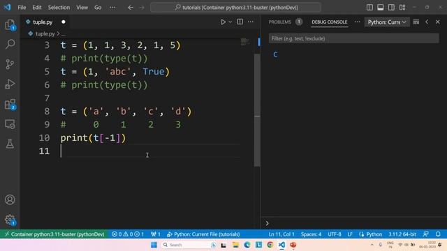 #8 Python tutorial for Beginners | Tuple in Python | A Quick Overview on Tuples! смотреть онлайн