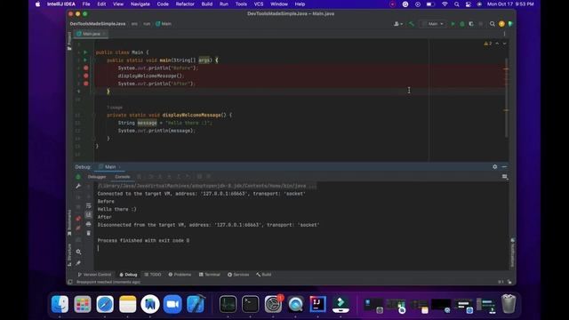 Debugger Basics in Intellij IDEA #4: Step into and Force step into смотреть онлайн