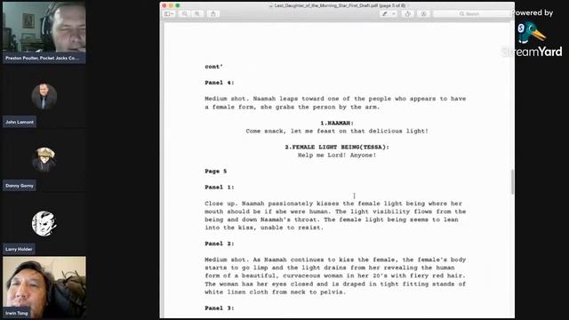 Comic creators and screenwriters script workshop: October 17, 2023 смотреть онлайн