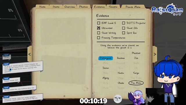 【 Phasmophobia 】- Anime Kolep Part gatau『 Vtuber ID 』 смотреть онлайн