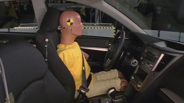 2010 Subaru Outback side IIHS crash test смотреть онлайн