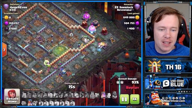 RECALL SUPER BOWLERS + ROOT RIDERS is POWERFUL and EASY | Best TH16 Attack Strategy Clash of Clans смотреть онлайн